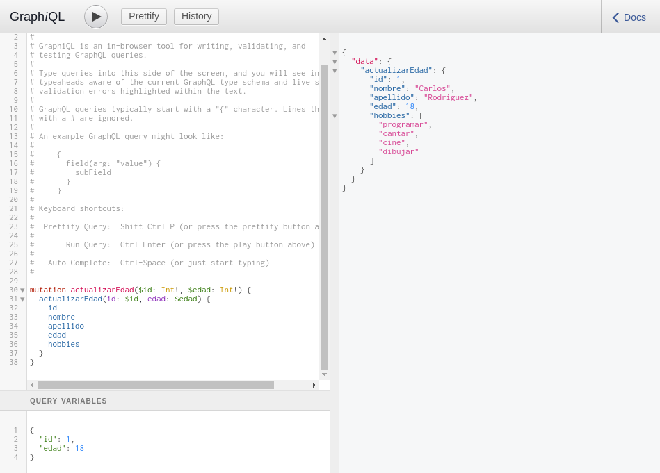 Express GraphQL home page
