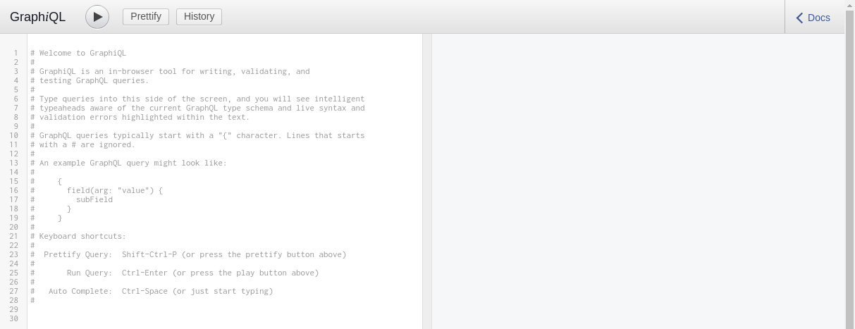 Express GraphQL home page