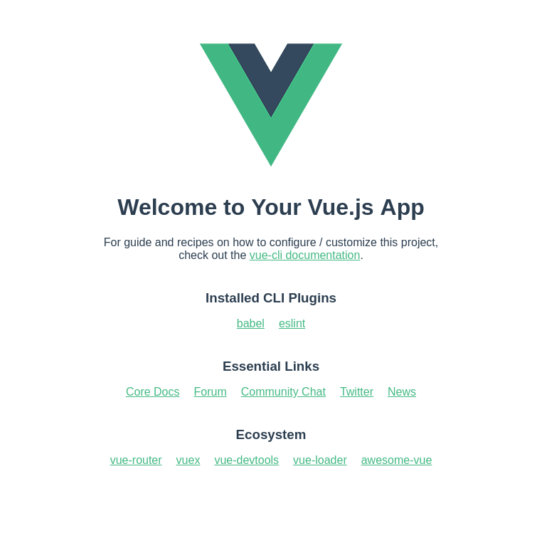 Aplicación vue