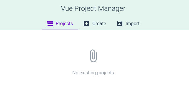 Página inicial de vue ui