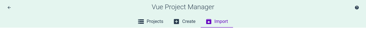 Importación de proyecto